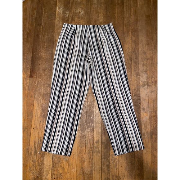 Allison Taylor Vintage 90's Striped Straight Leg Pants - 6 - Picture 3 of 5